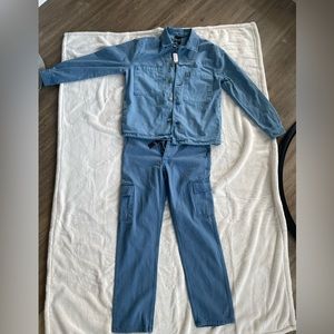 Boohooman Patch Pocket Twill Harrington Jacket